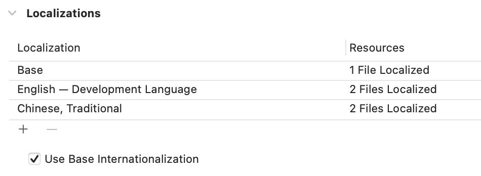 如何讓iOS app支援多國語言 (XCode 12) 1